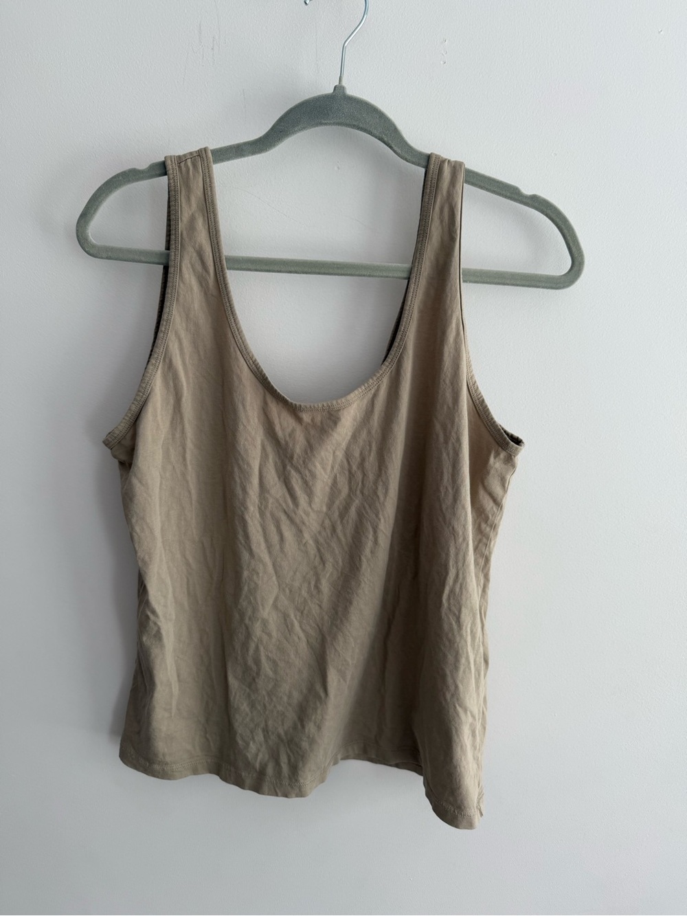 Women’s Beige Abercrombie & Fitch A&F Essentials Tank Top